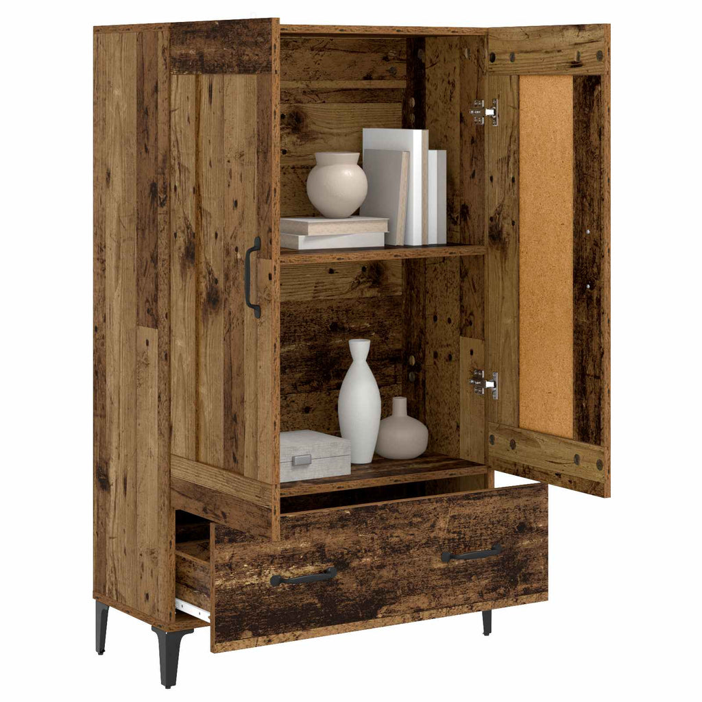 Skåp Gammalt Trä 70 X 31 X 115 Cm Konstruerat Trä