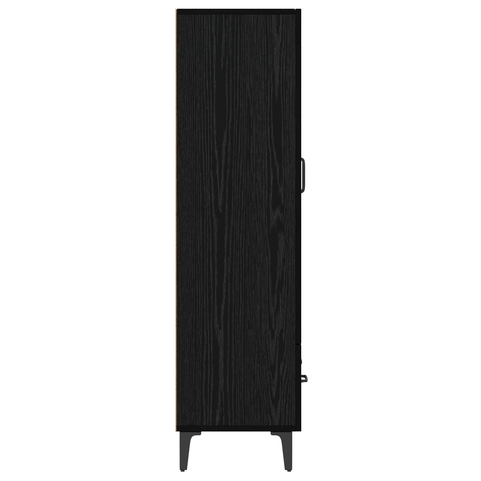 Skåp Svart Ek 70 X 31 X 115 Cm Konstruerat Trä