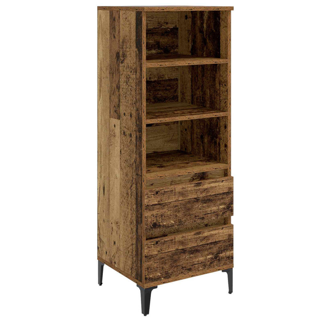 Skåp Gammalt Trä 40 X 36 X 110 Cm Konstruerat Trä