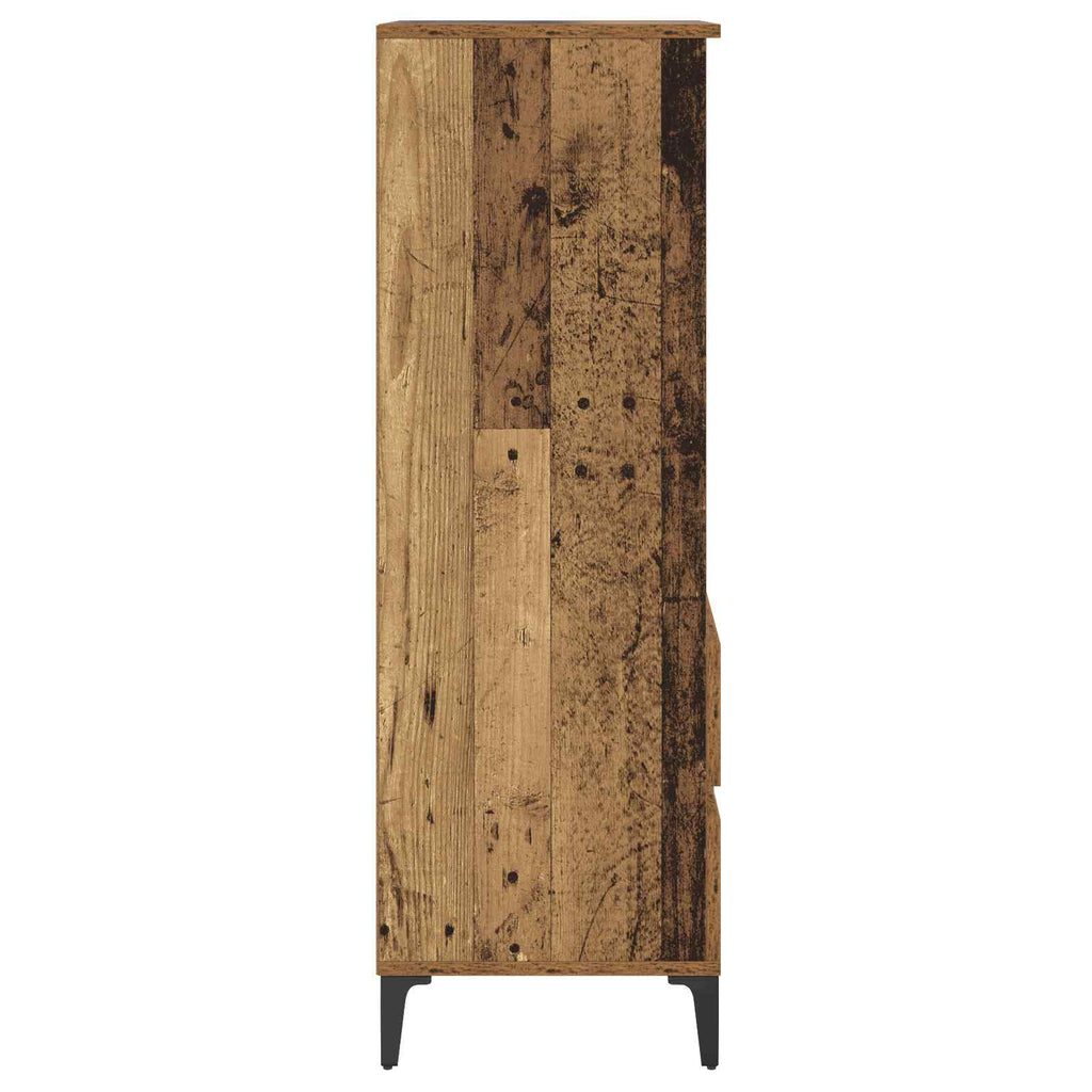 Skåp Gammalt Trä 40 X 36 X 110 Cm Konstruerat Trä
