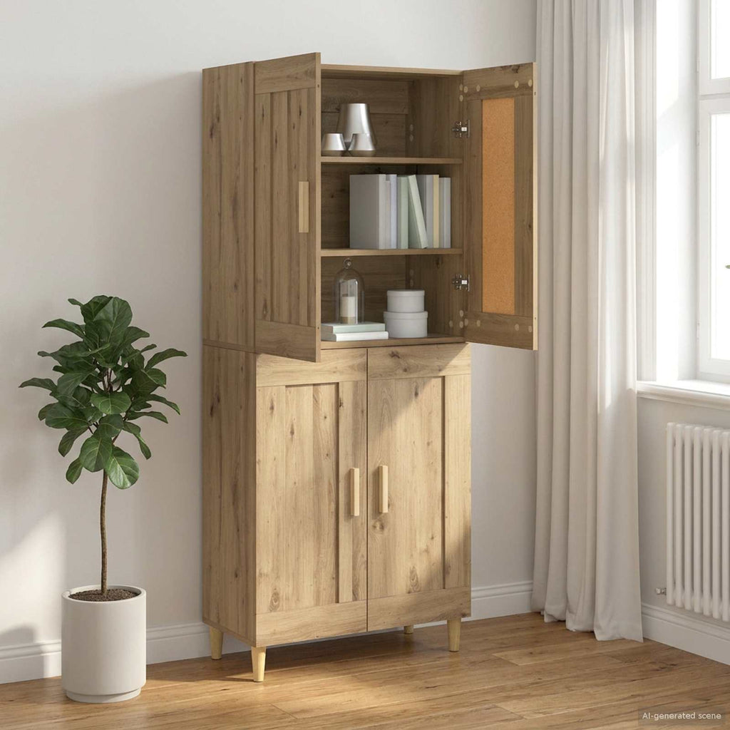 Sideboard Artisan-Ek 69,5 X 34 X 90 Cm Konstruerat Trä
