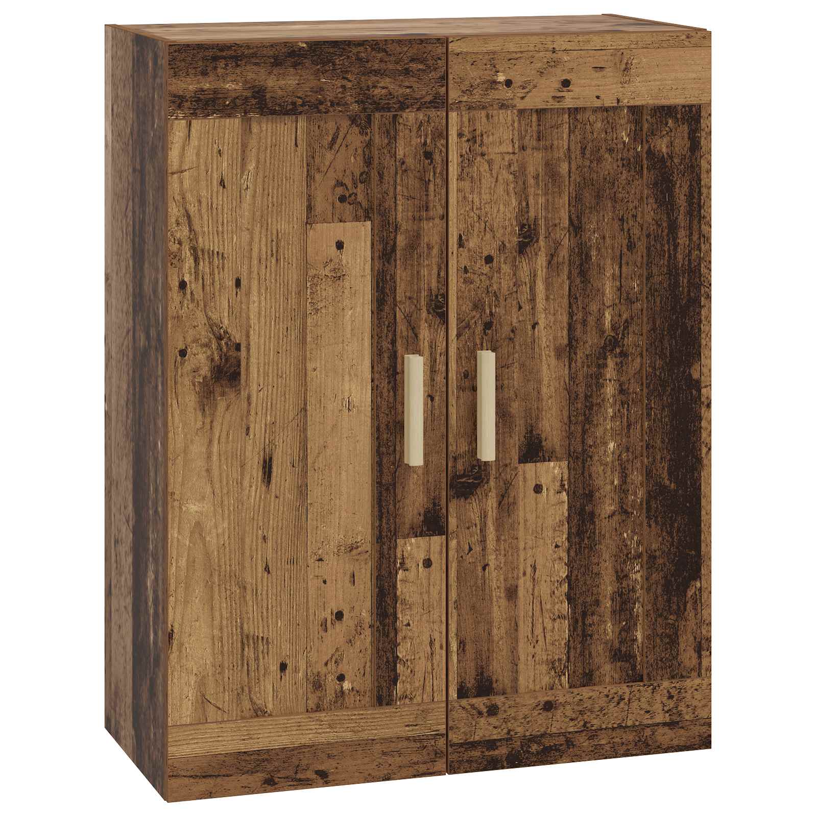 Väggskåp Väggmonterat Gammalt Trä 69,5 X 34 X 90 Cm