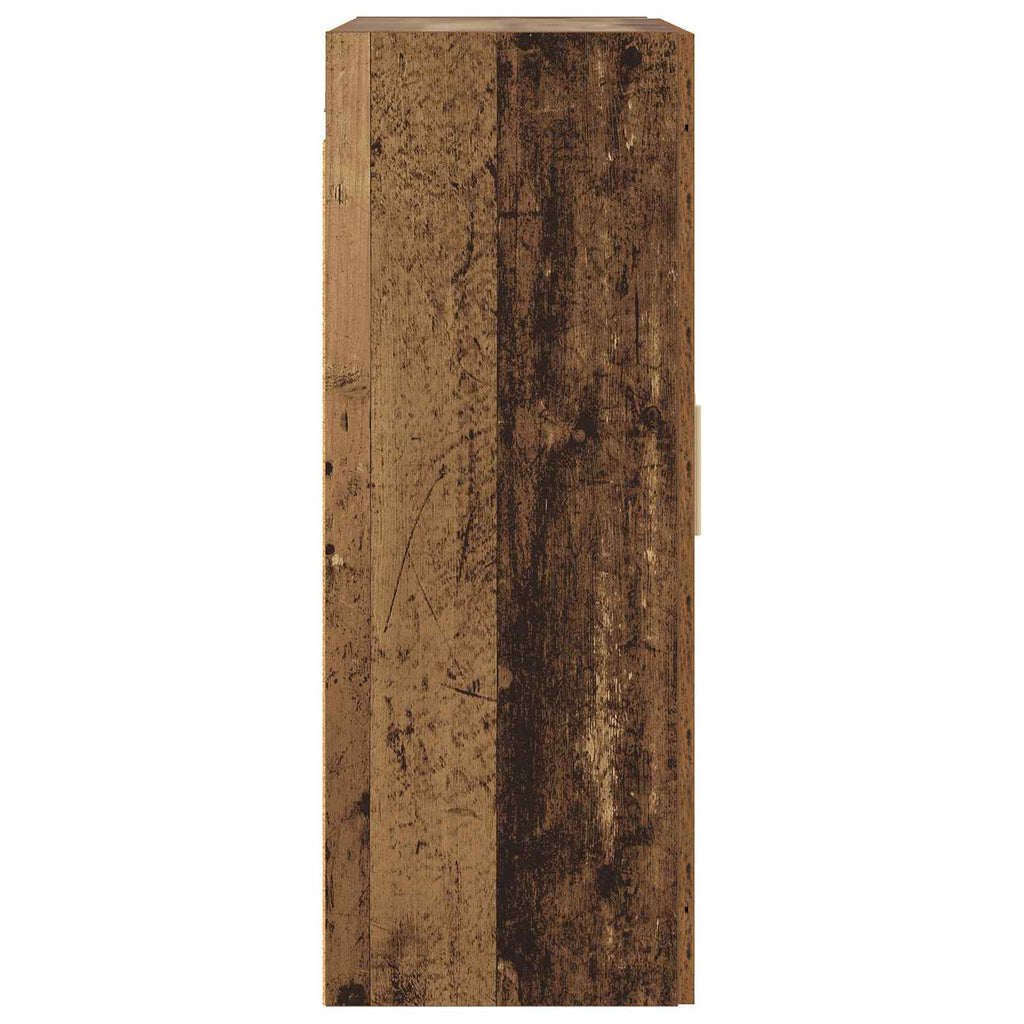 Väggskåp Väggmonterat Gammalt Trä 69,5 X 34 X 90 Cm