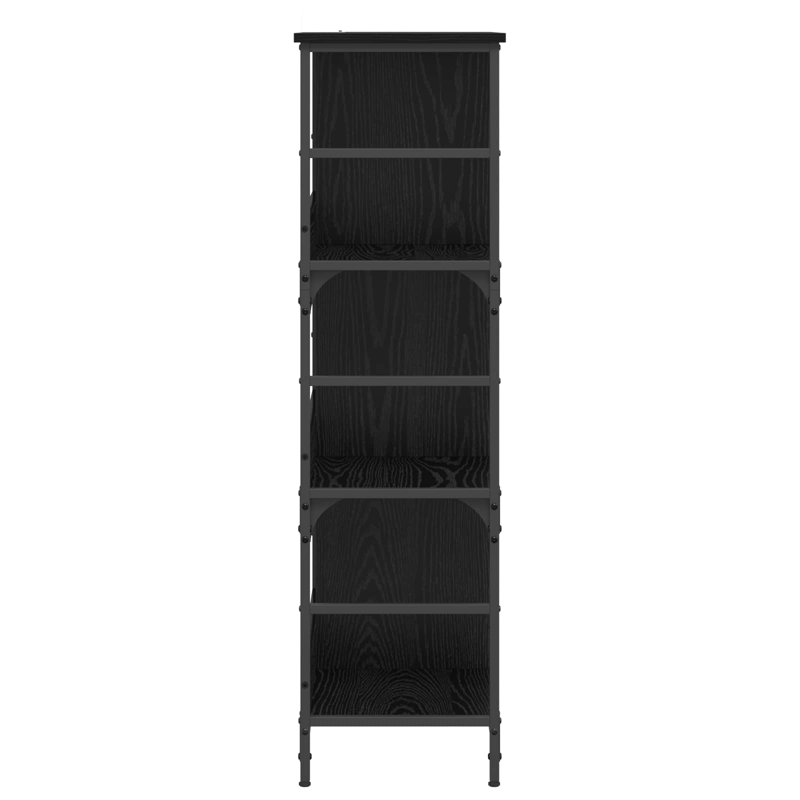 Hyllsystem 4 Nivåer 78,5 X 33 X 117,5 Cm Metall Pb Svart Ek
