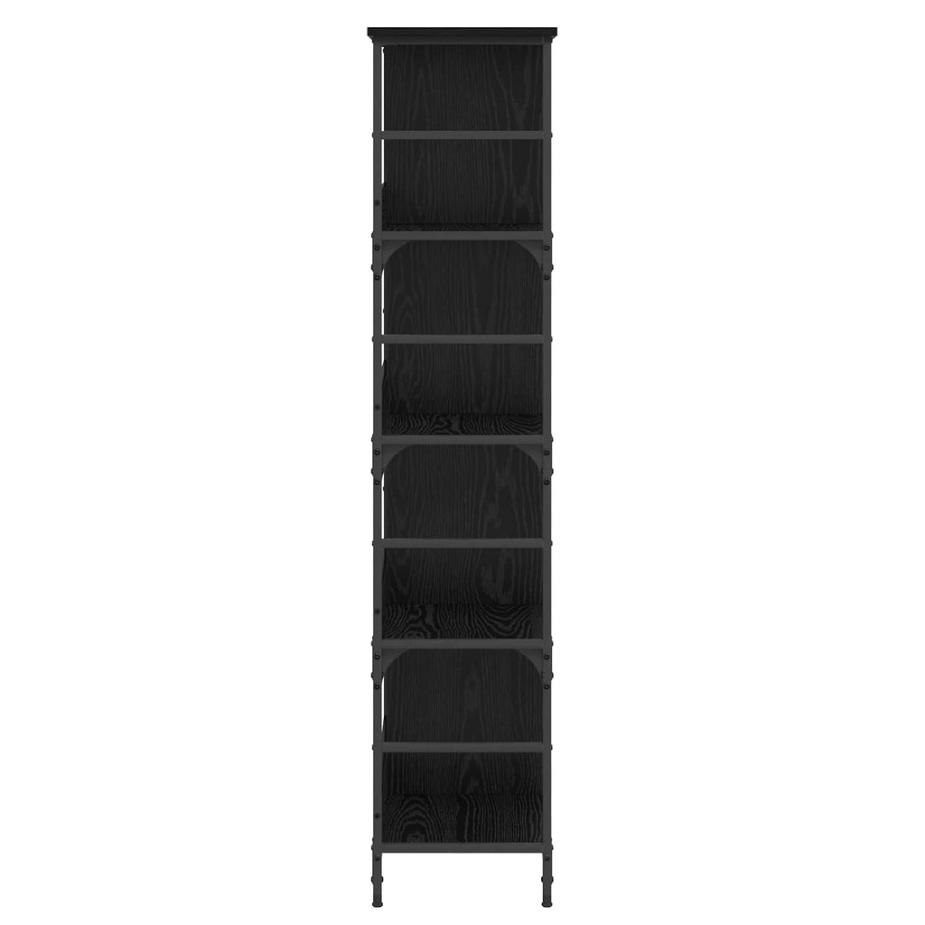 Hyllsystem 4 Nivåer 78,5 X 33 X 153 Cm Metall Pb Svart Ek