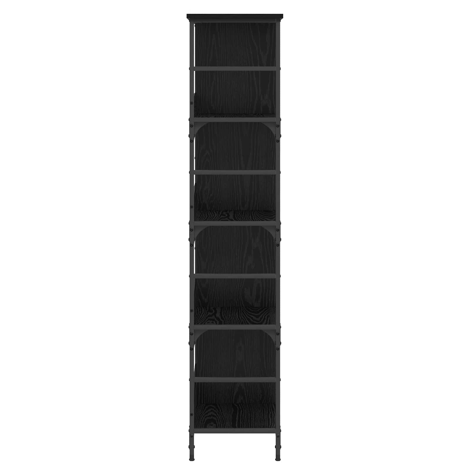 Hyllsystem 4 Nivåer 78,5 X 33 X 153 Cm Metall Pb Svart Ek