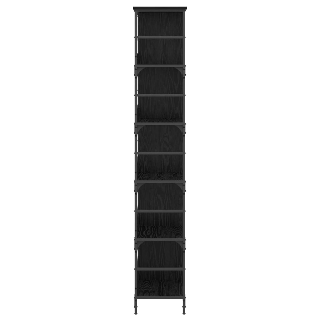 Hyllsystem 4 Nivåer 78,5 X 33 X 188,5 Cm Metall Pb Svart Ek