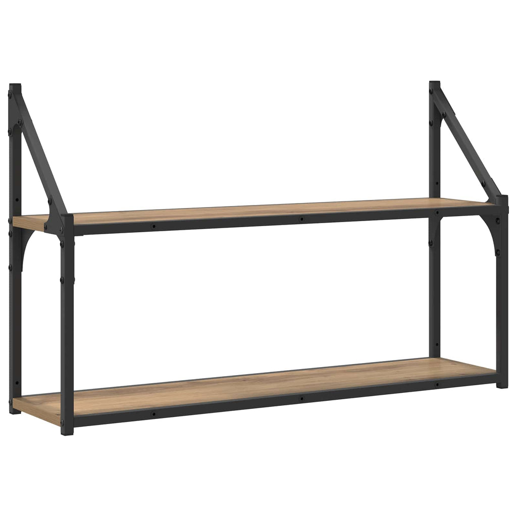 Vägg Hylla Väggmonterat Artisan-Ek 80 X 21 X 51 Cm Metall Pb
