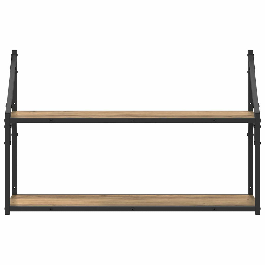 Vägg Hylla Väggmonterat Artisan-Ek 80 X 21 X 51 Cm Metall Pb