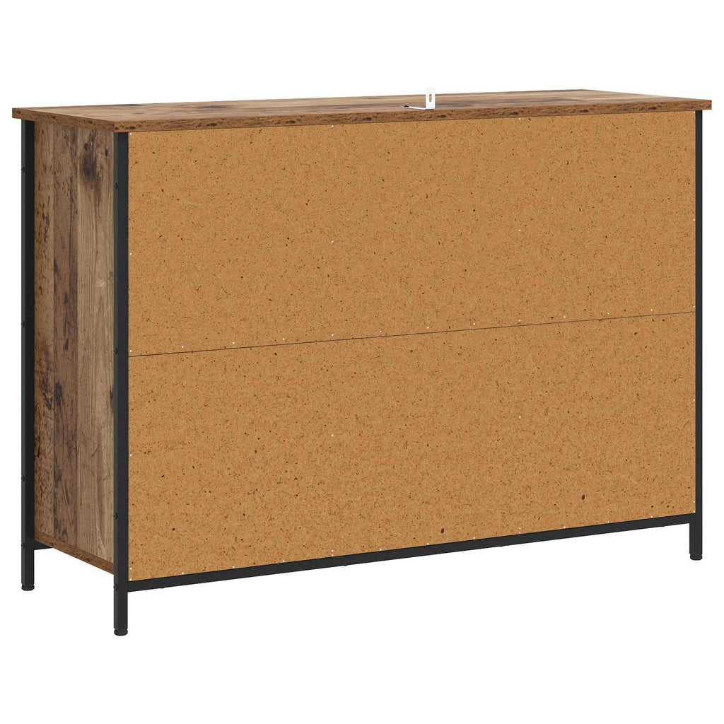 Sideboard Gammalt Trä 100 X 35 X 70 Cm Konstruerat Trä