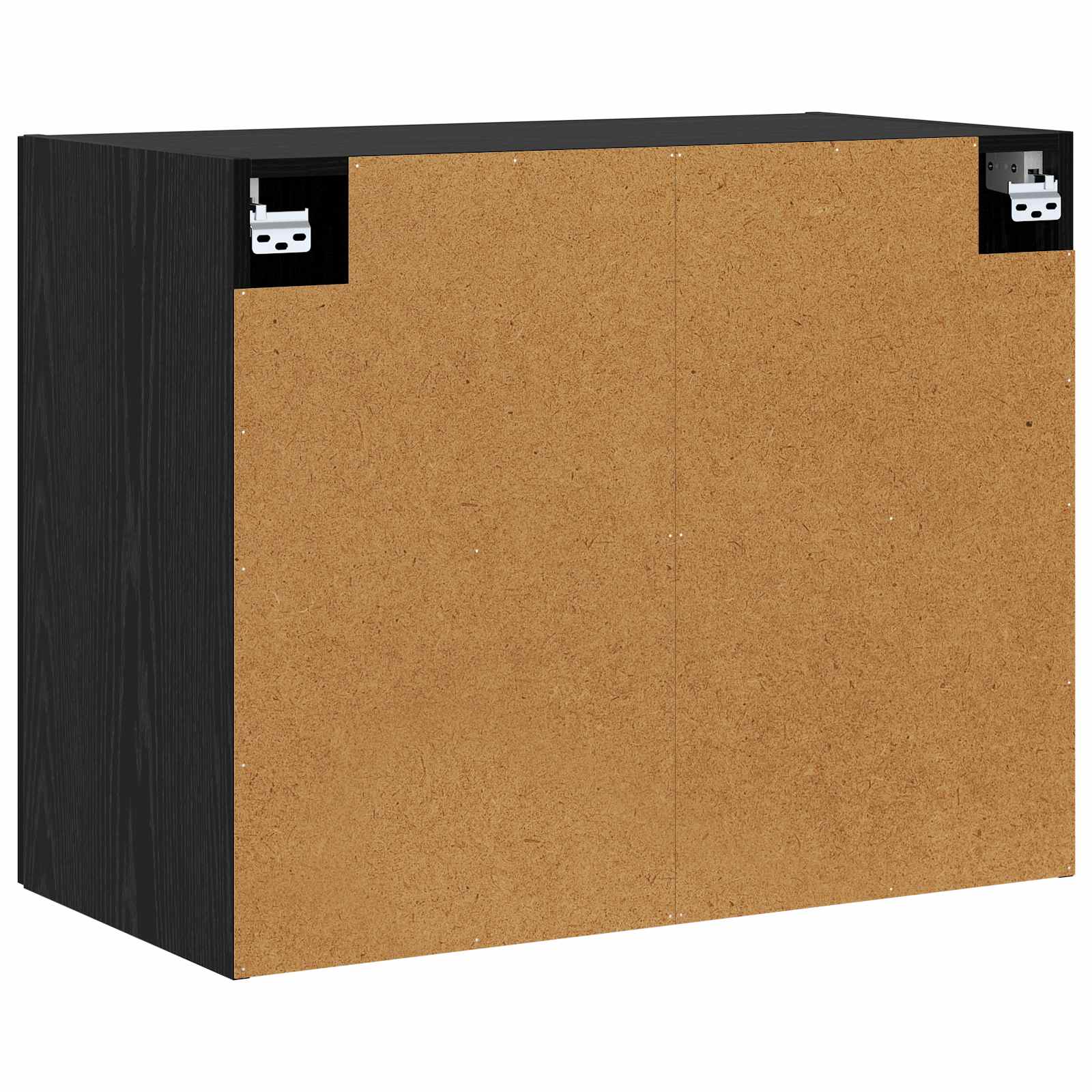 Väggskåp Svart Ek 80 X 42,5 X 64 Cm Konstruerat Trä