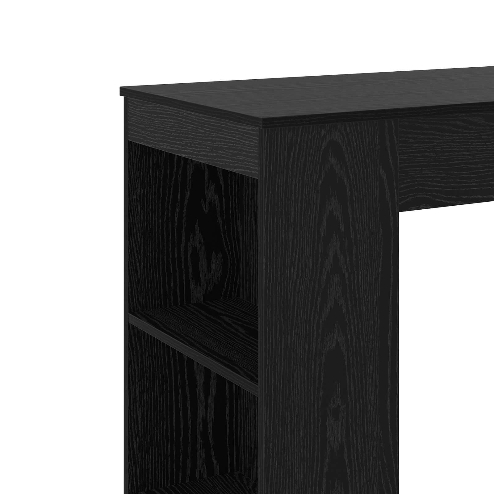 Barbord 95 X 47 X 103,5 Cm Konstruerat Trä Svart Ek
