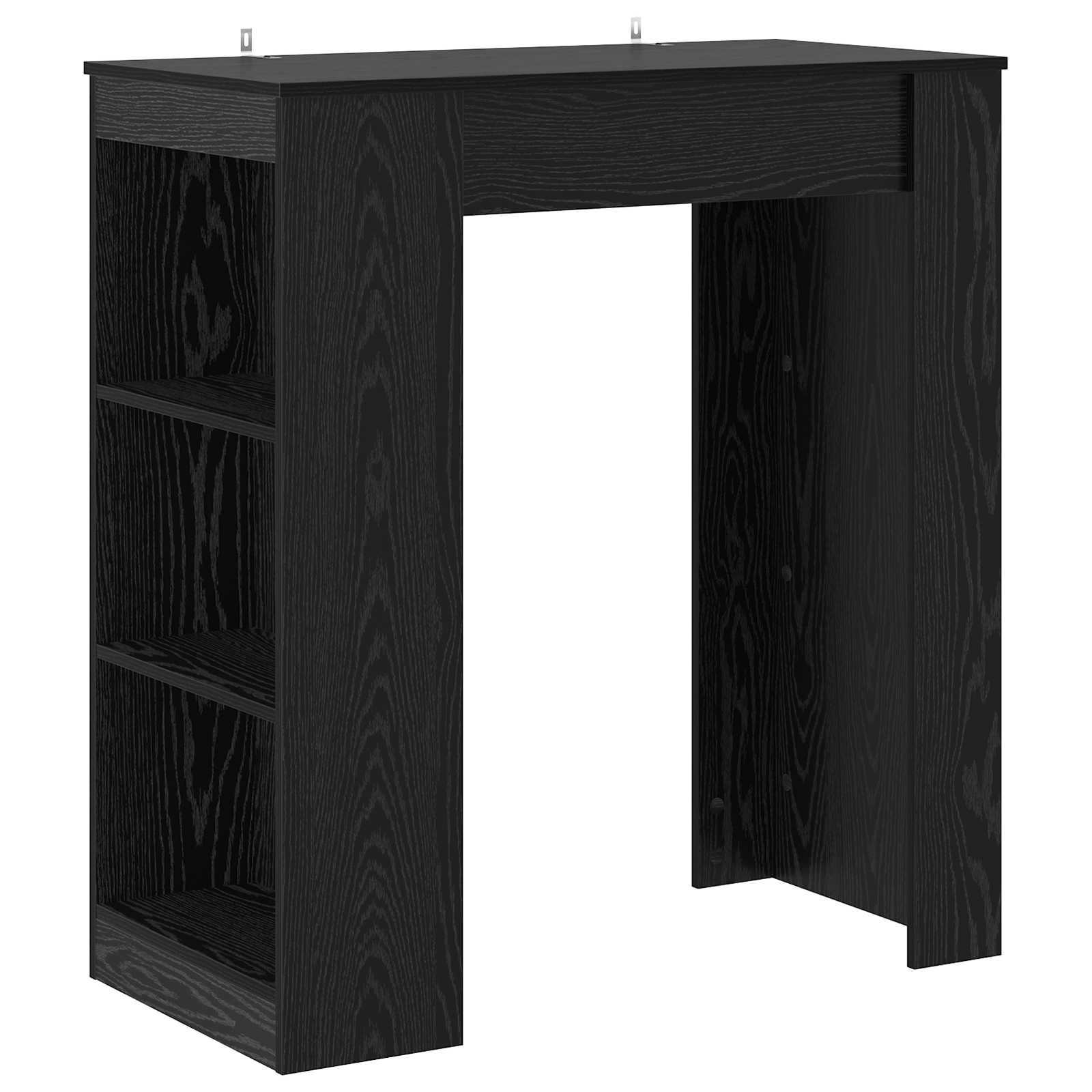 Barbord 95 X 47 X 103,5 Cm Konstruerat Trä Svart Ek
