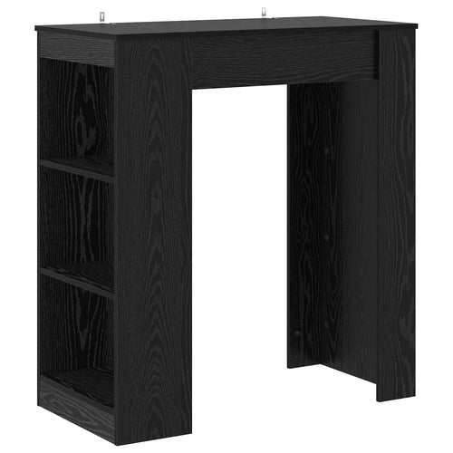 Barbord 95 X 47 X 103,5 Cm Konstruerat Trä Svart Ek