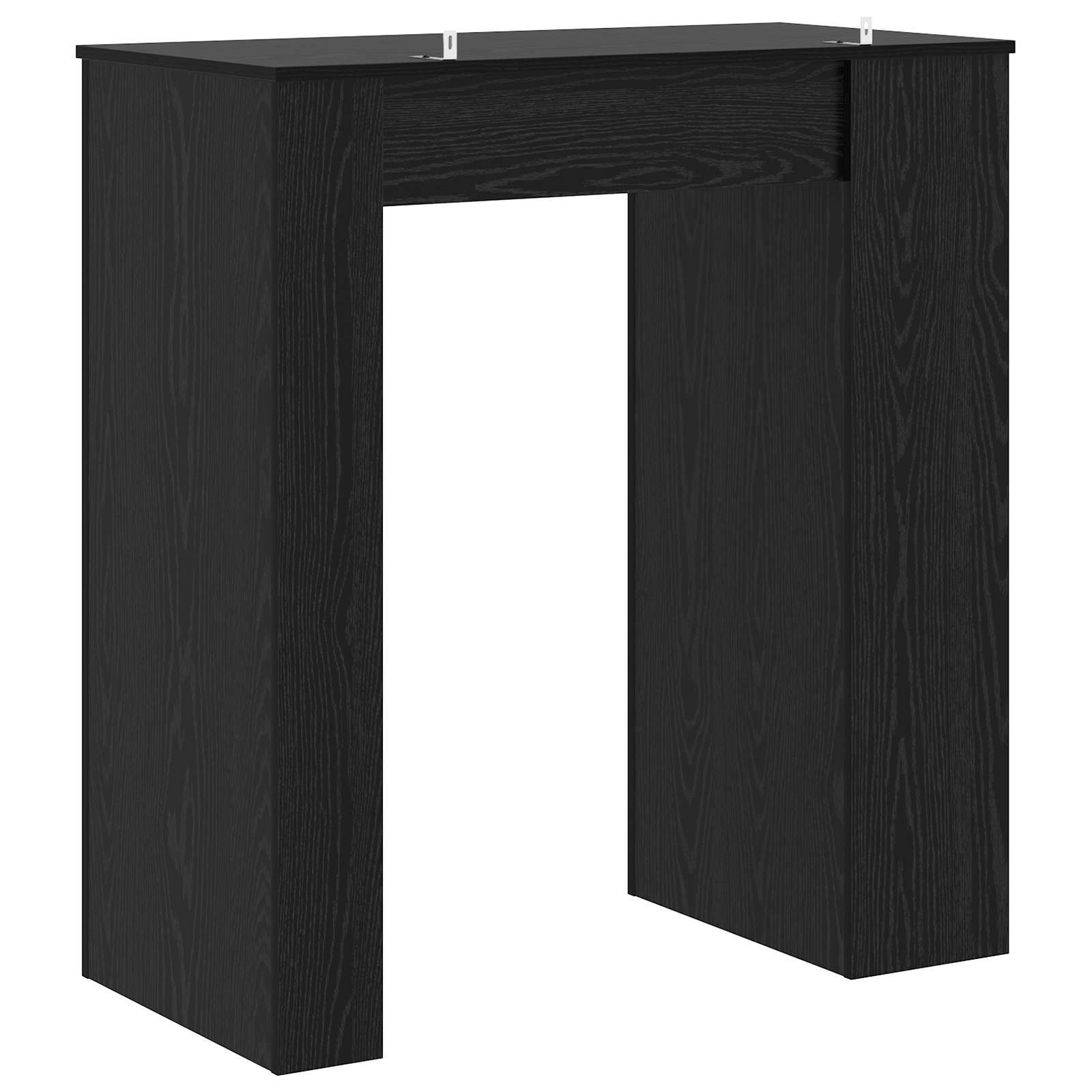 Barbord 95 X 47 X 103,5 Cm Konstruerat Trä Svart Ek