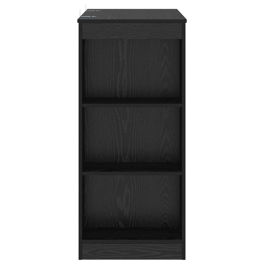 Barbord 95 X 47 X 103,5 Cm Konstruerat Trä Svart Ek