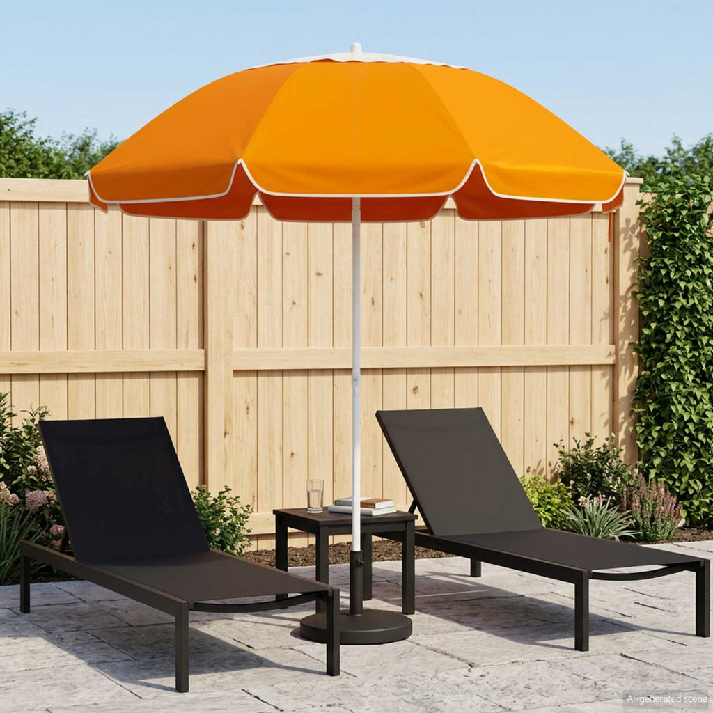 Trädgårdsparasol 160 Cm 170T Polyester Orange