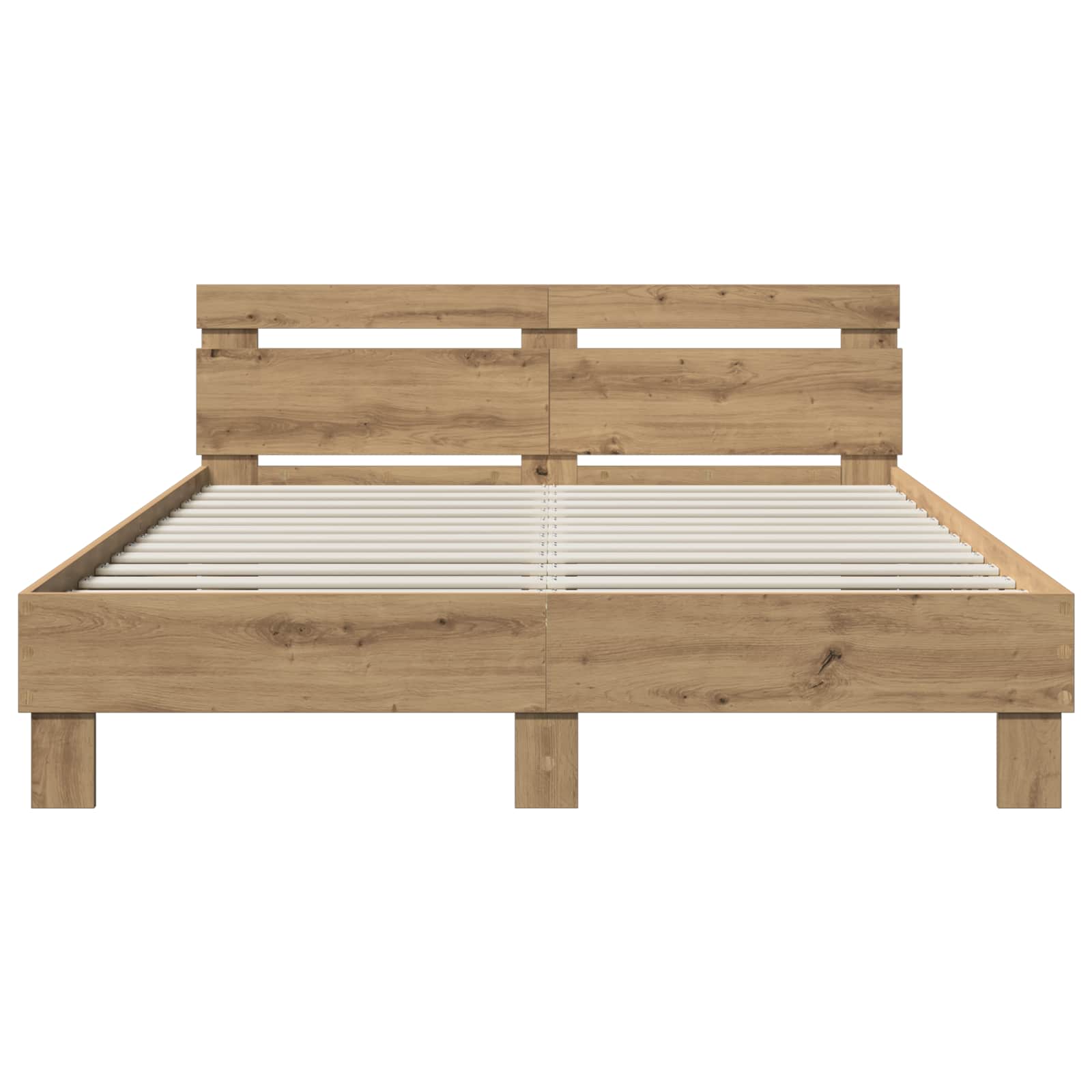 Sängram Artisan-Ek 135 X 190 Cm Konstruerat Trä