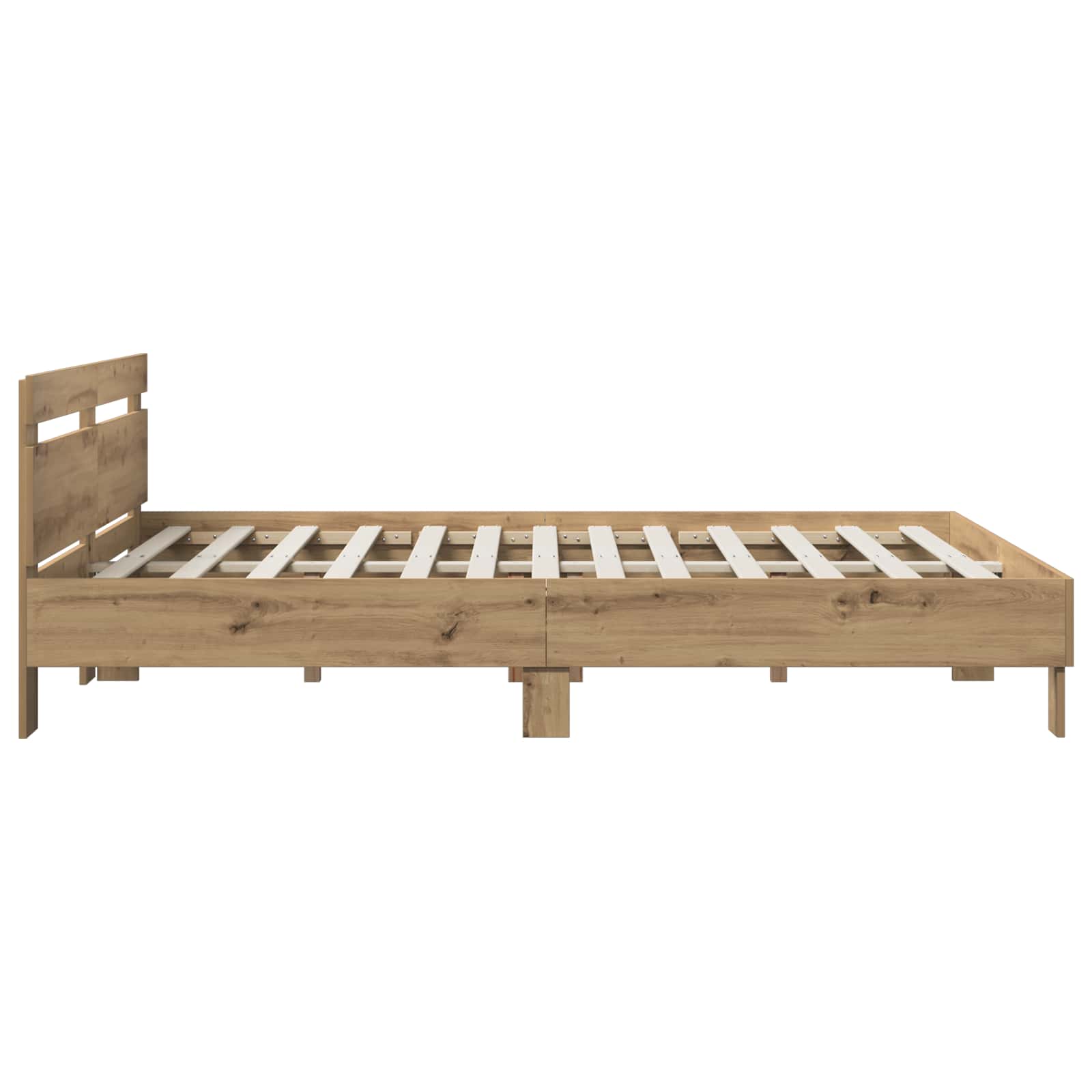 Sängram Artisan-Ek 135 X 190 Cm Konstruerat Trä
