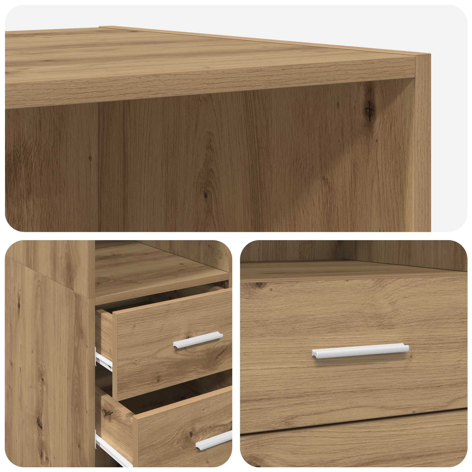 Bokhylla Artisan-Ek 30 X 42.4 X 185.2 Cm