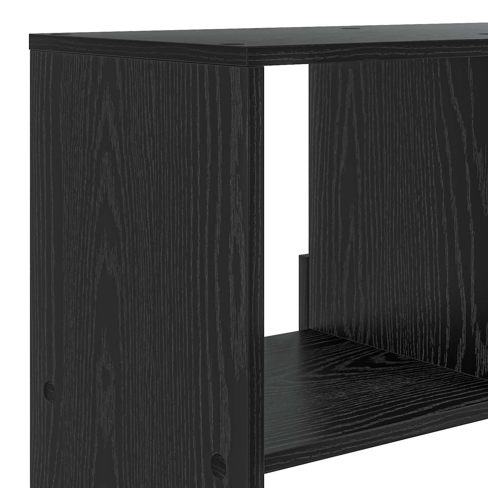 Bokhylla 100 X 33 X 156,5 Cm Konstruerat Trä Svart Ek