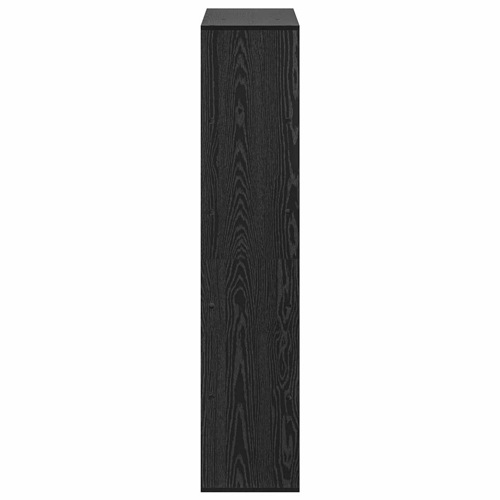 Bokhylla 100 X 33 X 156,5 Cm Konstruerat Trä Svart Ek