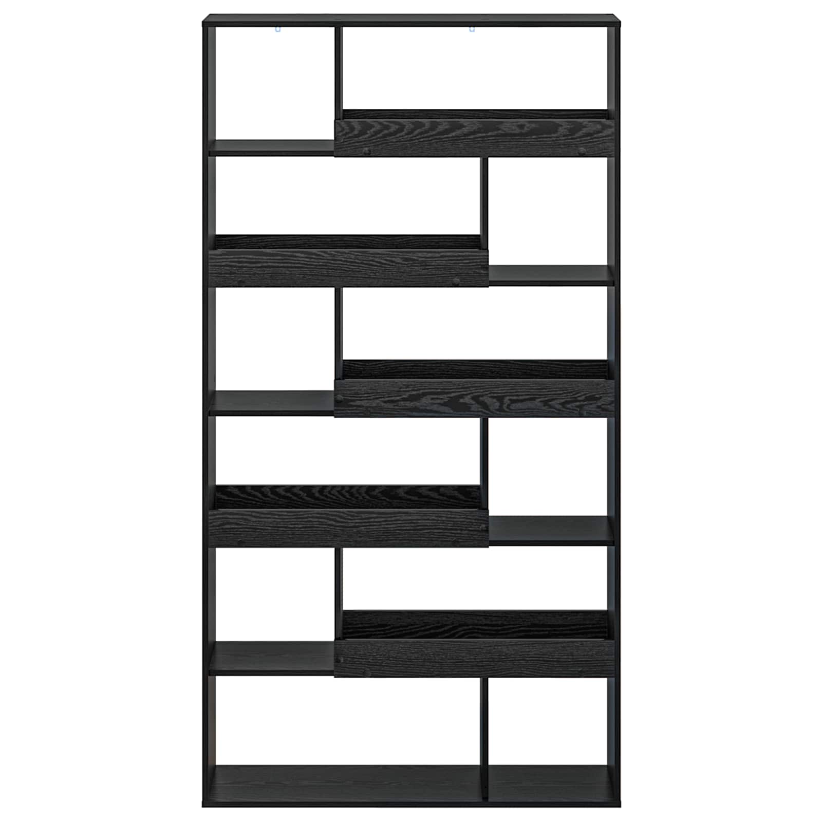 Bokhylla 100 X 33 X 156,5 Cm Konstruerat Trä Svart Ek